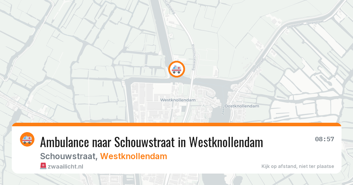 Ambulance naar Schouwstraat in Westknollendam — 29 jan 2026