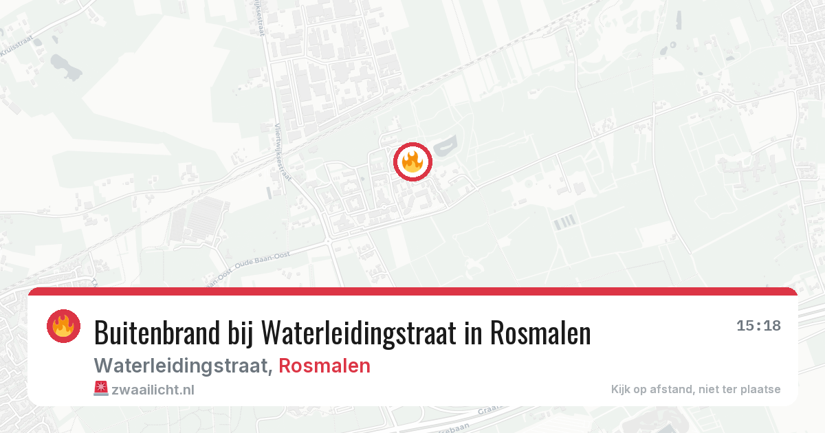 Buitenbrand bij Waterleidingstraat in Rosmalen — 3 aug 2026
