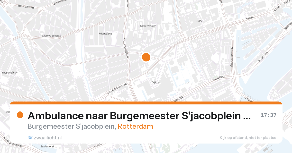 Ambulance naar Burgemeester S'jacobplein in Rotterdam — 27 aug 2026