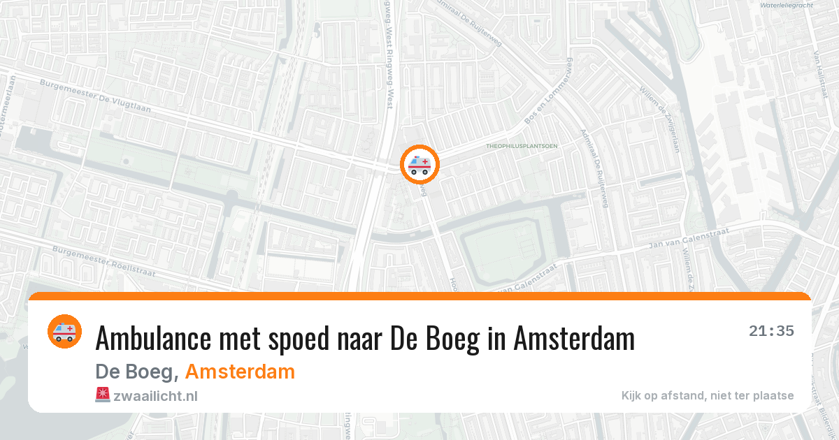Ambulance met spoed naar De Boeg in Amsterdam — 28 jun 2026