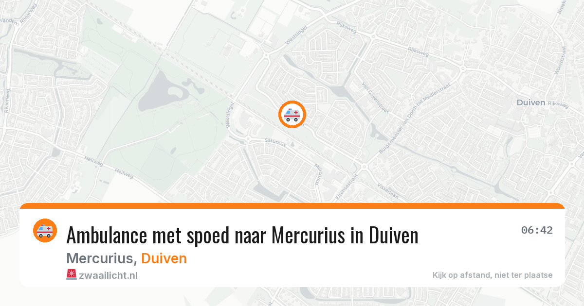Ambulance met spoed naar Mercurius in Duiven — 2 mei 2026