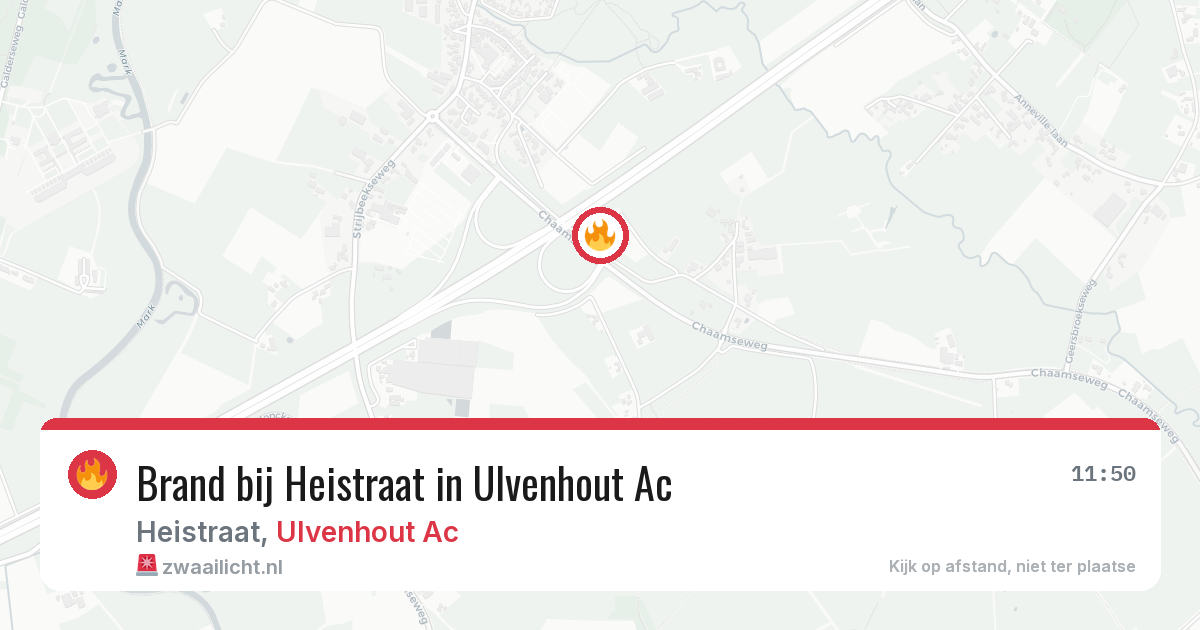 Brand bij Heistraat in Ulvenhout Ac — 23 feb 2026