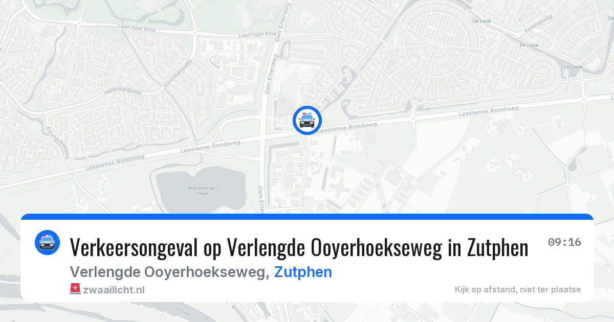 Verkeersongeval op Verlengde Ooyerhoekseweg in Zutphen — 30 jun 2026