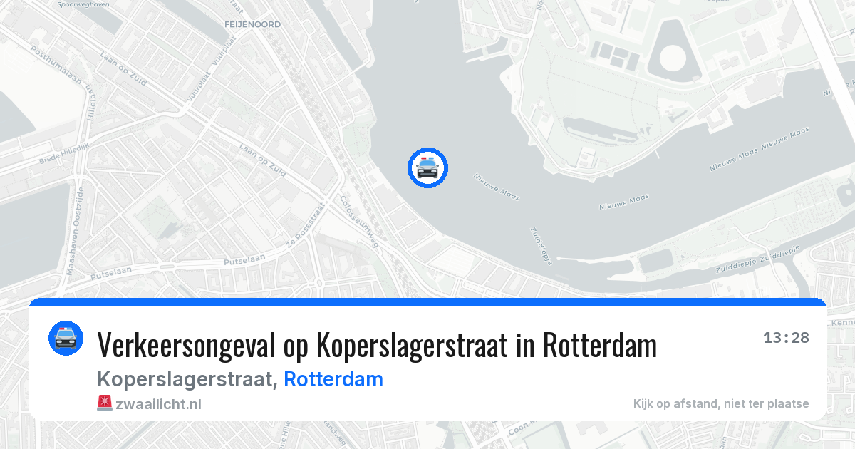 Verkeersongeval op Koperslagerstraat in Rotterdam — 22 mrt 2026