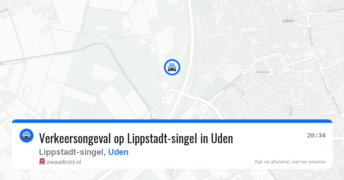 Verkeersongeval op Lippstadt-singel in Uden — 11 apr 2026