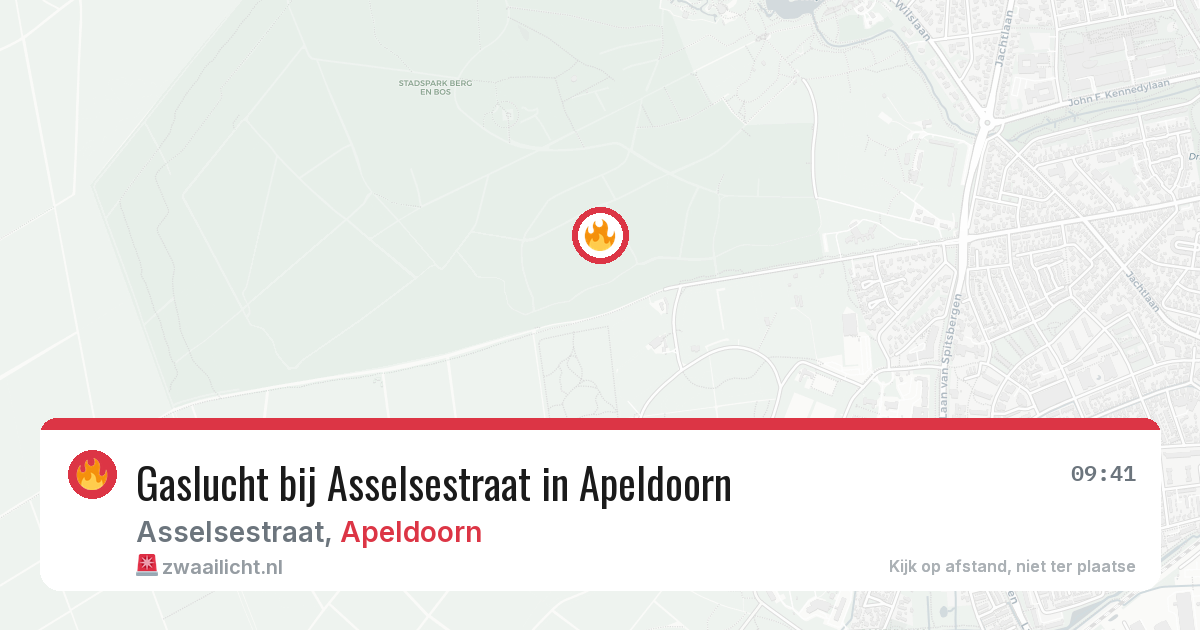 Gaslucht bij Asselsestraat in Apeldoorn — 19 jun 2026