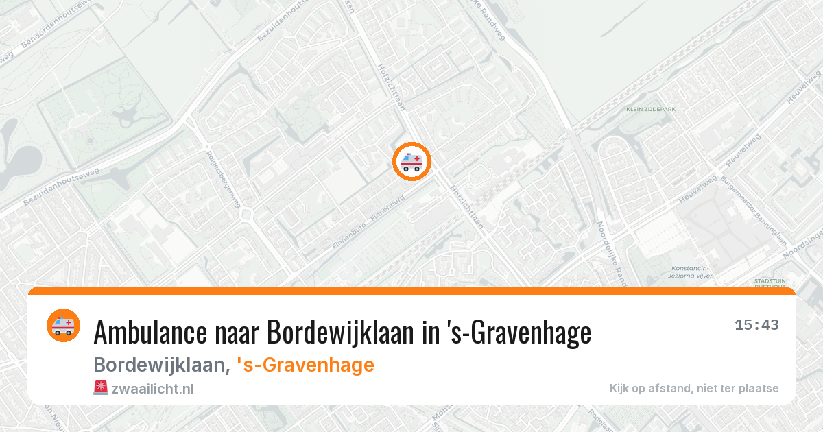 Ambulance naar Bordewijklaan in 's-Gravenhage — 31 mrt 2026