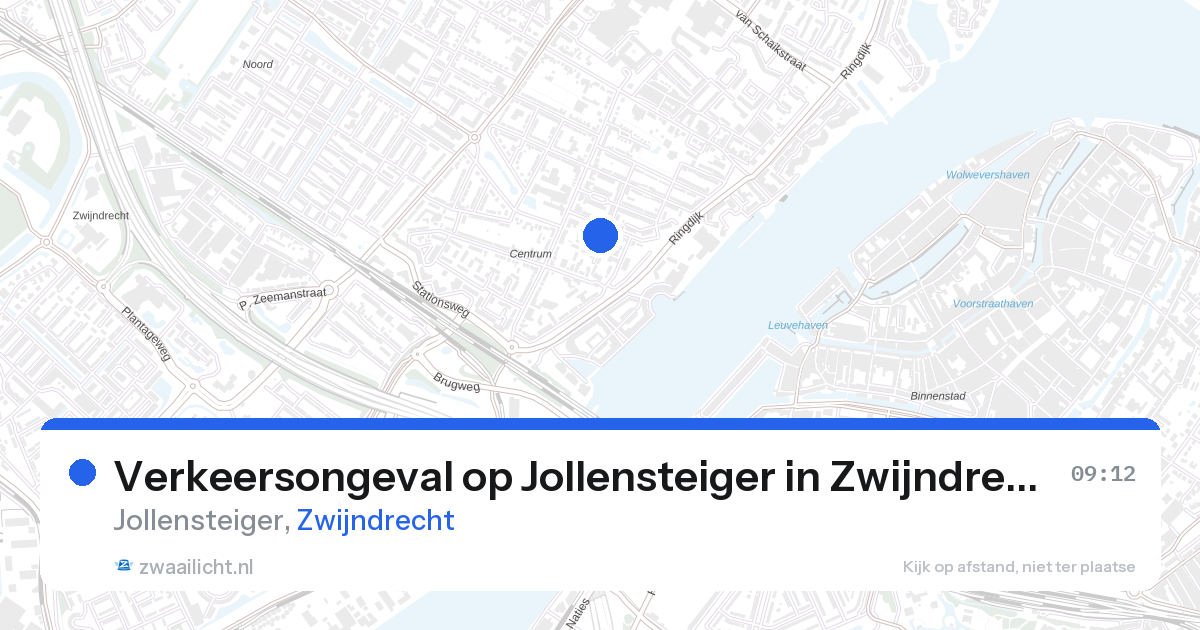 Verkeersongeval op Jollensteiger in Zwijndrecht — 25 aug 2026
