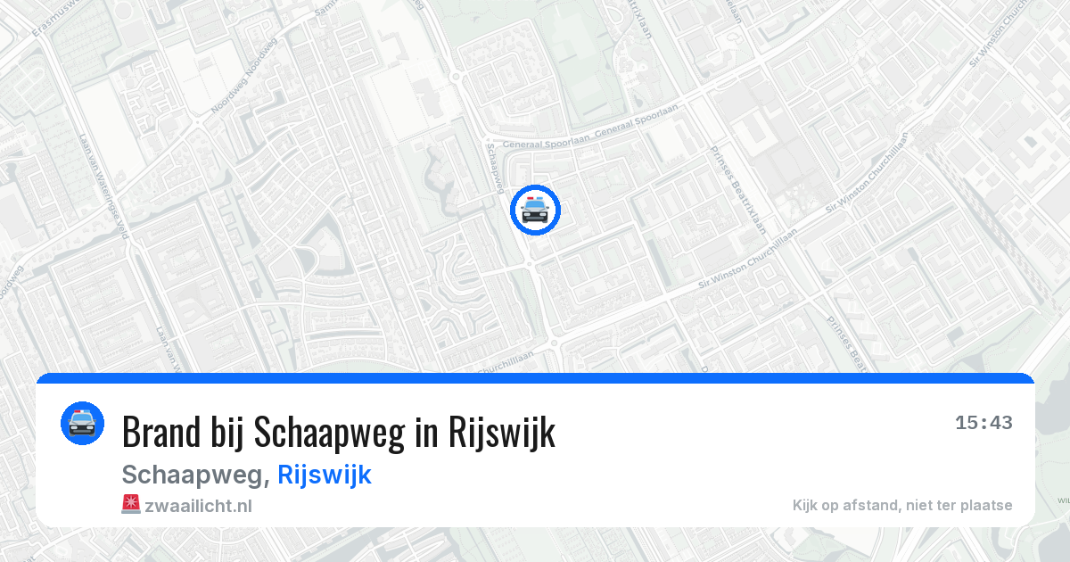 Brand bij Schaapweg in Rijswijk — 23 jun 2026