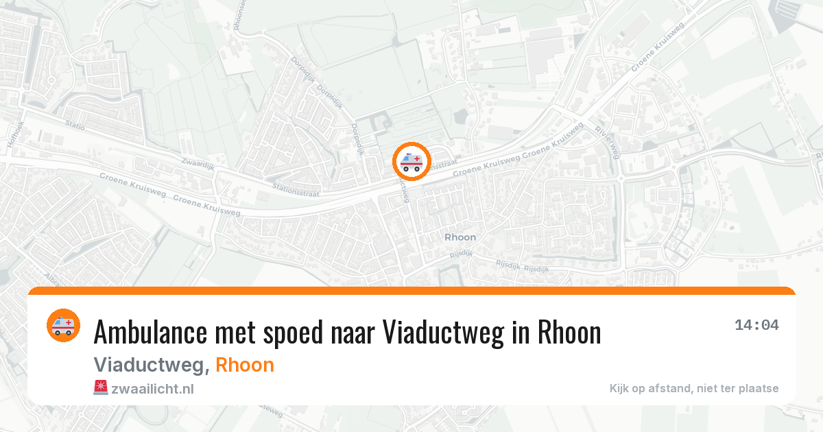 Ambulance met spoed naar Viaductweg in Rhoon — 26 mrt 2026