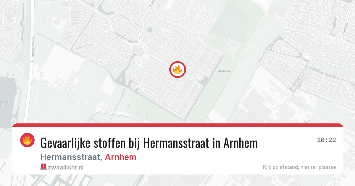 Gevaarlijke stoffen bij Hermansstraat in Arnhem — 14 apr 2026