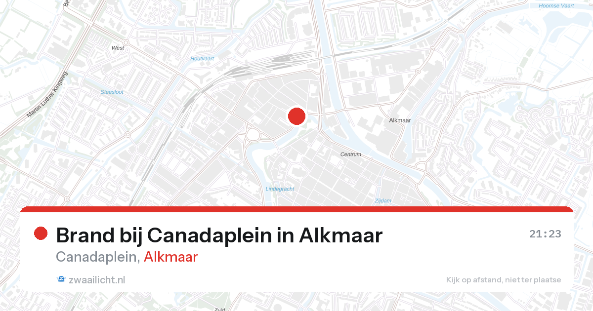 Brand bij Canadaplein in Alkmaar — 7 mrt 2026