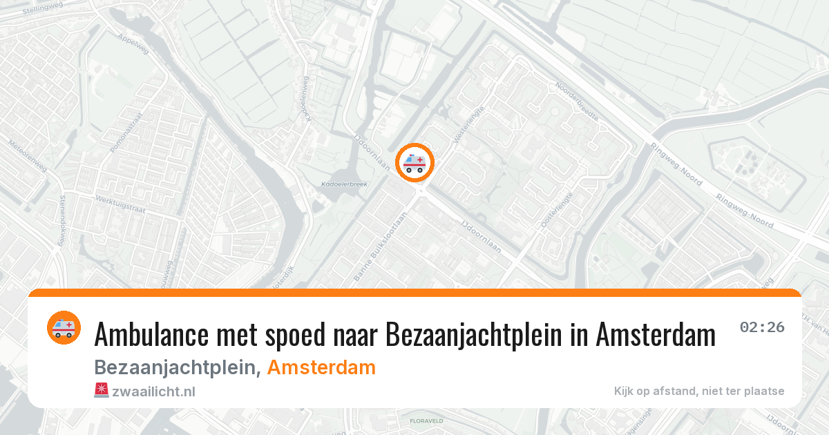 Ambulance met spoed naar Bezaanjachtplein in Amsterdam — 4 apr 2026