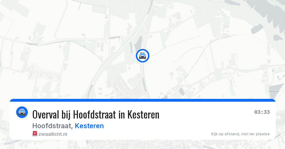 Overval bij Hoofdstraat in Kesteren — 27 mrt 2026