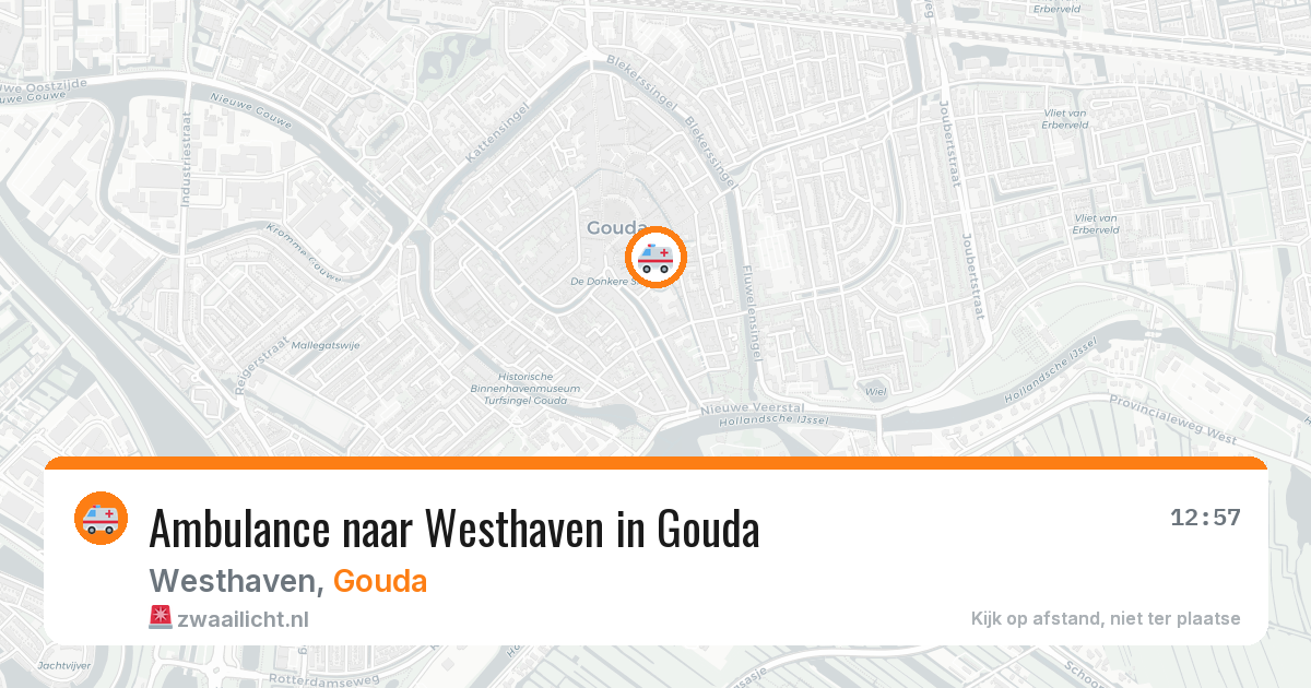 Ambulance naar Westhaven in Gouda — 30 mei 2026