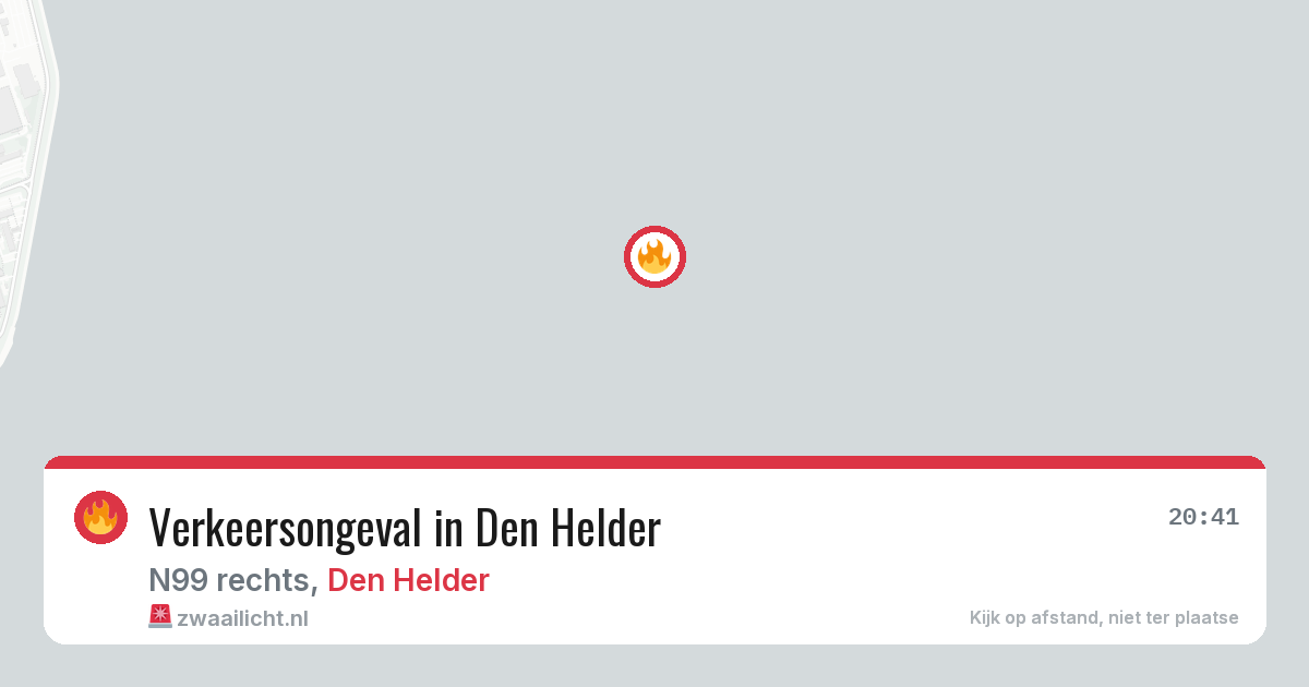 Verkeersongeval in Den Helder — 31 jul 2026