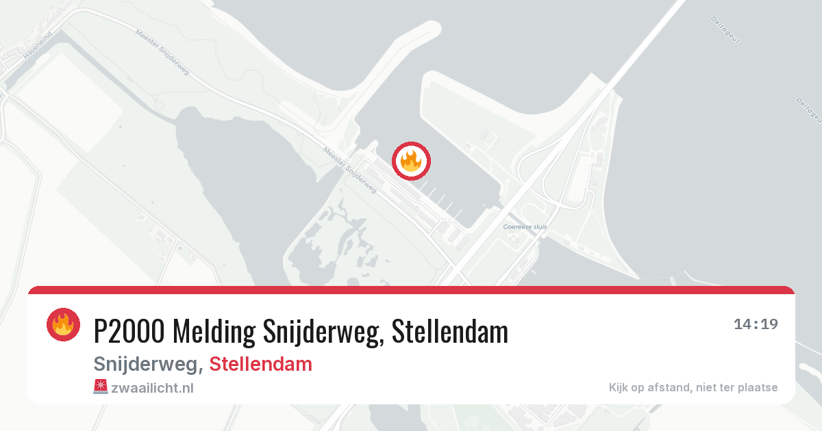 P2000 Melding Snijderweg, Stellendam — 6 aug 2026