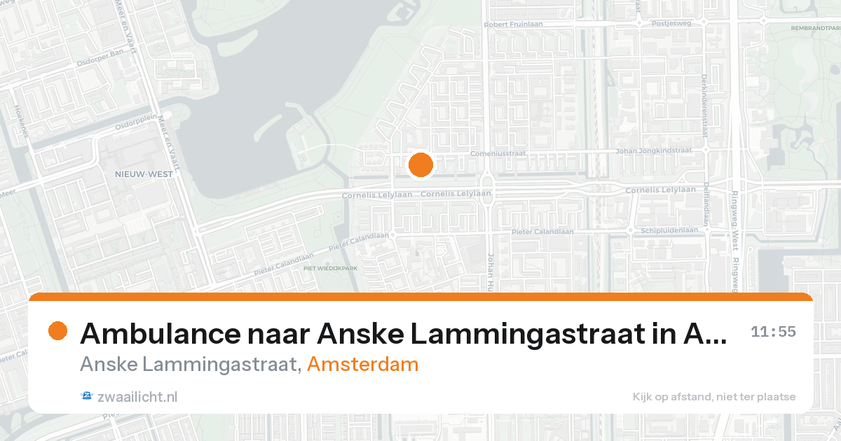 Ambulance naar Anske Lammingastraat in Amsterdam — 22 aug 2026