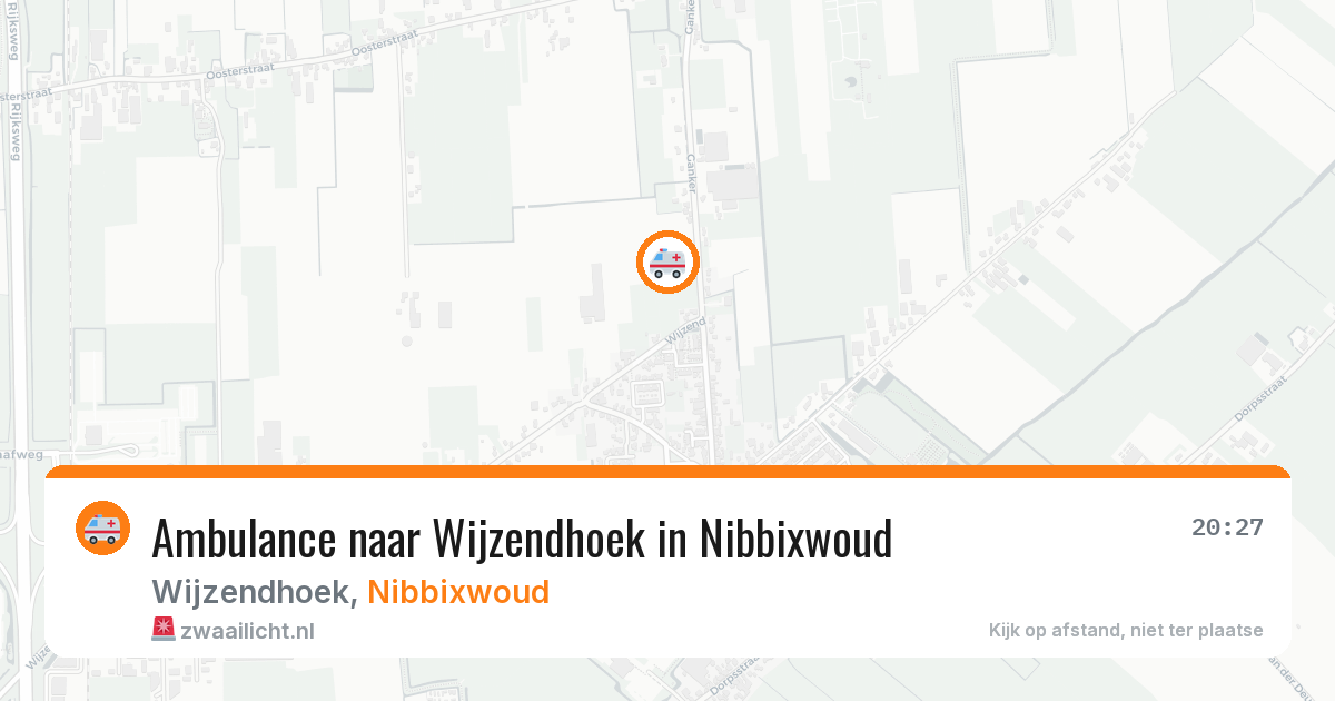 Ambulance naar Wijzendhoek in Nibbixwoud — 12 jun 2026