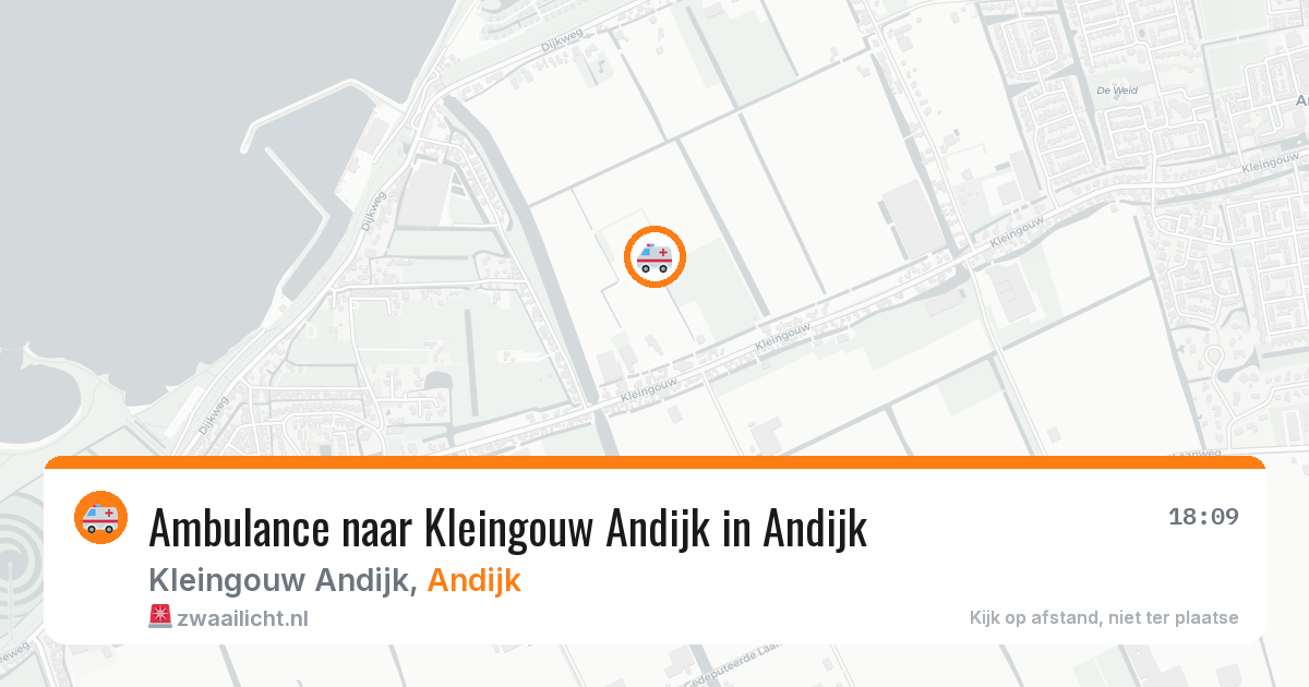 Ambulance naar Kleingouw Andijk in Andijk — 9 jun 2026