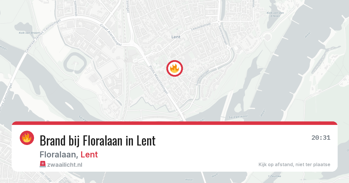 Brand bij Floralaan in Lent — 28 jun 2026