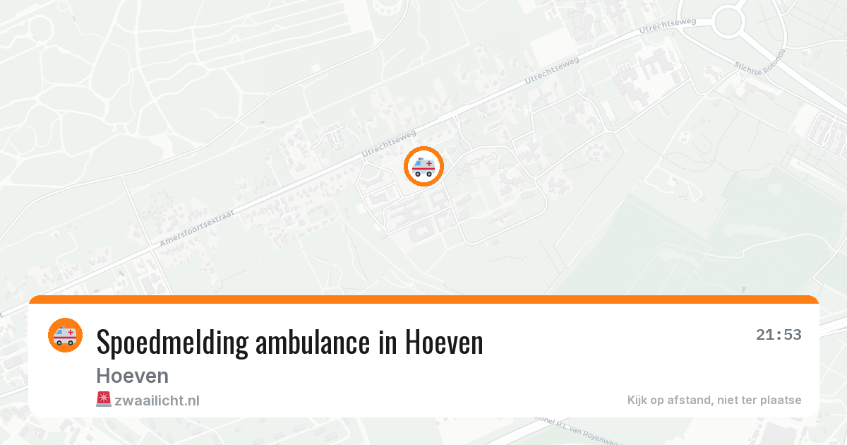 Spoedmelding ambulance in Hoeven — 12 apr 2026