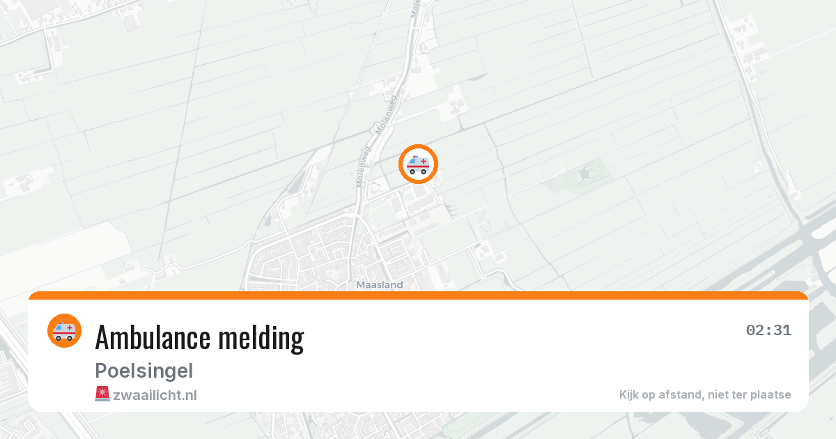 Ambulance melding — 19 jul 2026