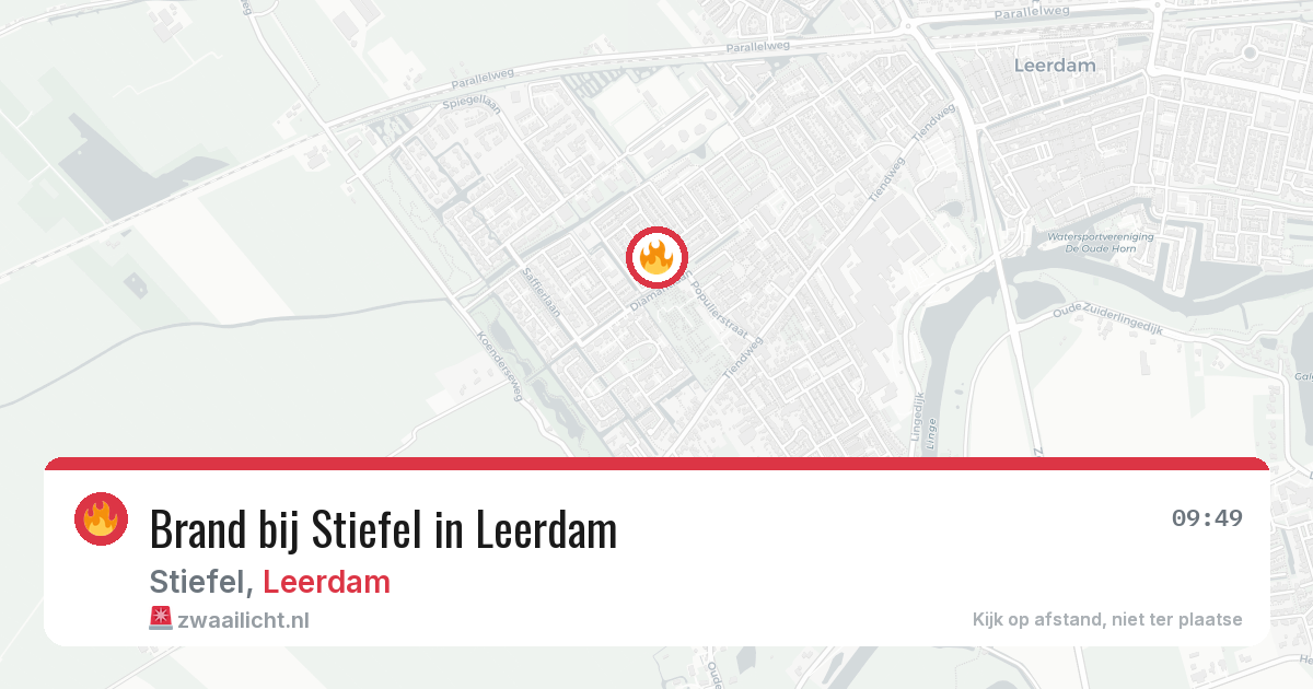 Brand bij Stiefel in Leerdam — 17 mei 2026