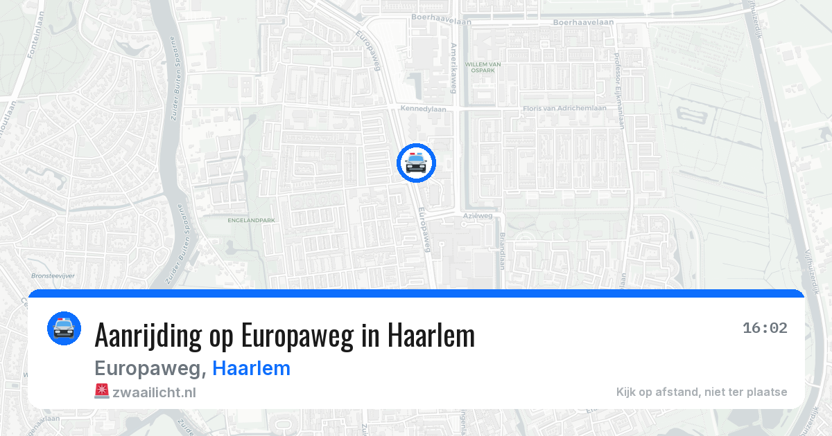 Aanrijding op Europaweg in Haarlem — 12 aug 2026