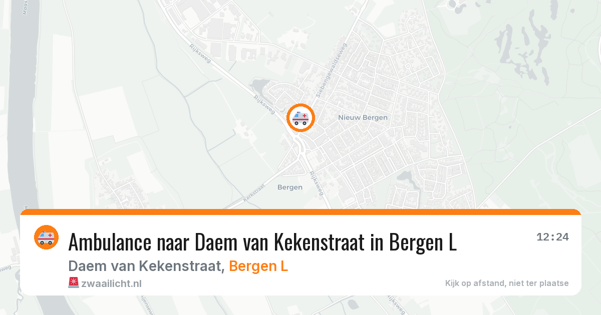 Ambulance naar Daem van Kekenstraat in Bergen L — 22 jun 2026