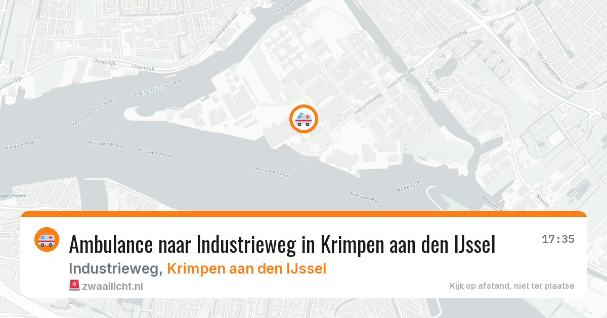 Ambulance naar Industrieweg in Krimpen aan den IJssel — 29 mei 2026