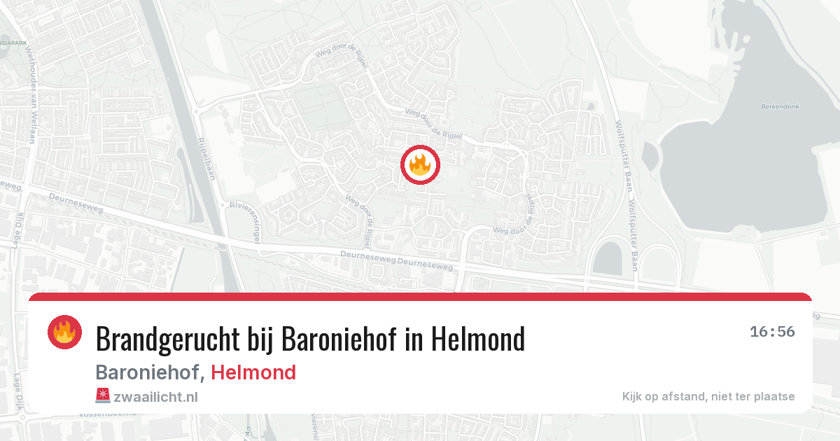Brandgerucht bij Baroniehof in Helmond — 31 mrt 2026