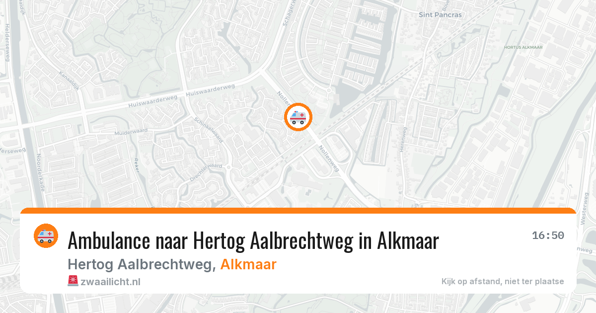 Ambulance naar Hertog Aalbrechtweg in Alkmaar — 14 mei 2026