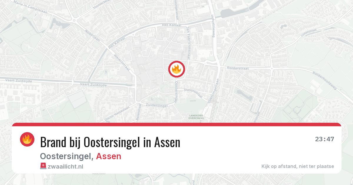 Brand bij Oostersingel in Assen — 30 jun 2026