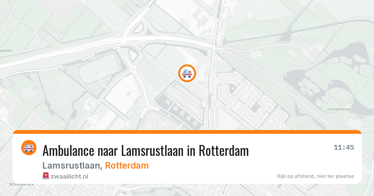 Ambulance naar Lamsrustlaan in Rotterdam — 9 jun 2026