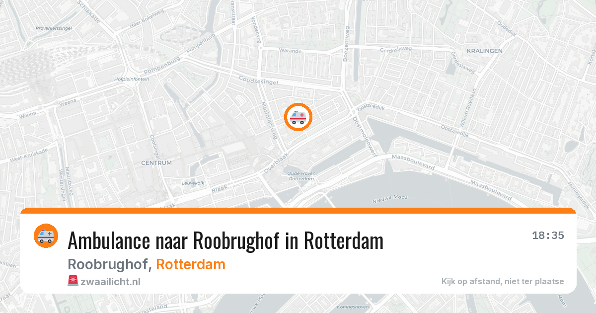 Ambulance naar Roobrughof in Rotterdam — 29 jun 2026