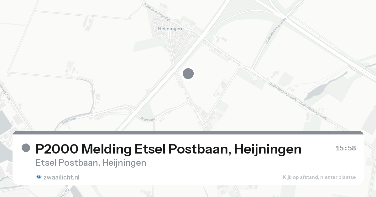 P2000 Melding Etsel Postbaan, Heijningen — 30 jan 2026