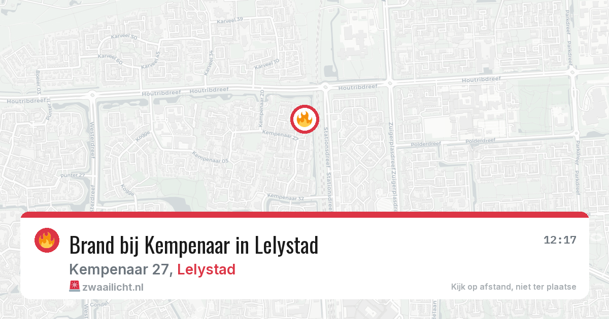 Brand bij Kempenaar in Lelystad — 11 mrt 2026
