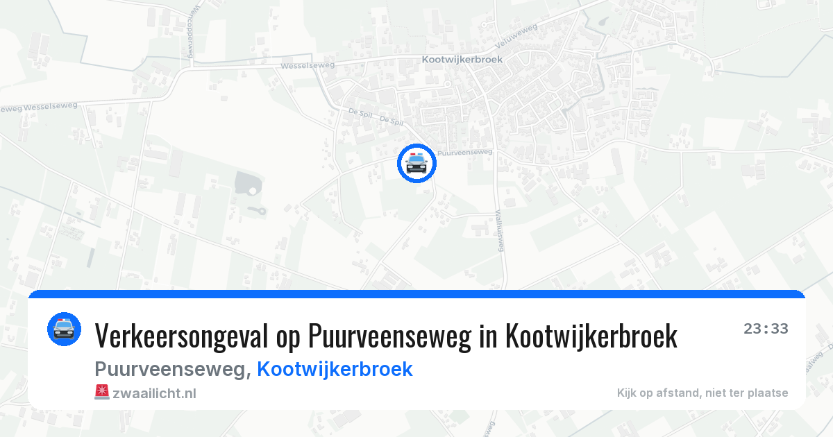 Verkeersongeval op Puurveenseweg in Kootwijkerbroek — 26 jun 2026