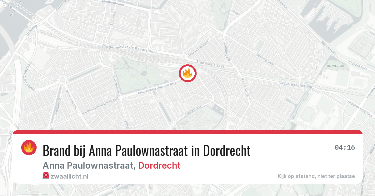 Brand bij Anna Paulownastraat in Dordrecht — 20 jan 2026