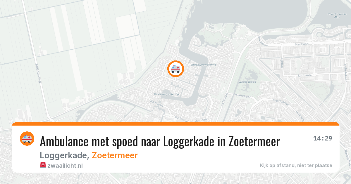 Ambulance met spoed naar Loggerkade in Zoetermeer — 23 mei 2026