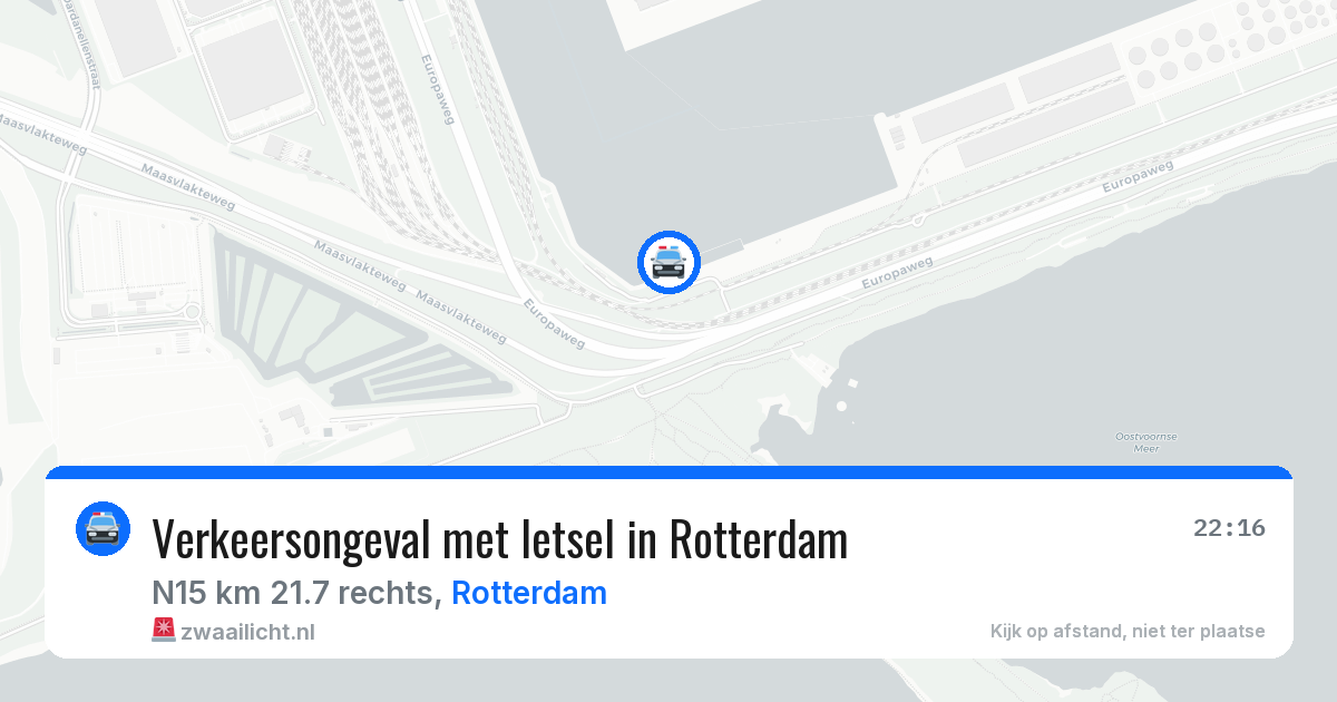 Verkeersongeval met letsel in Rotterdam — 14 aug 2026