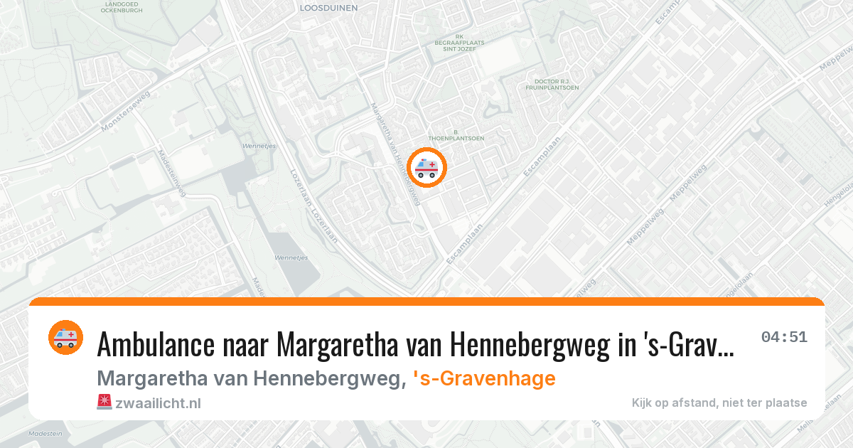 Ambulance naar Margaretha van Hennebergweg in 's-Gravenhage — 3 mrt 2026