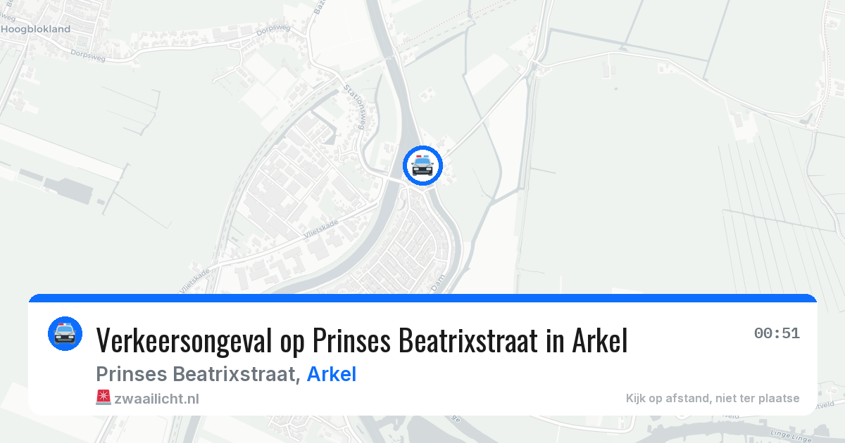 Verkeersongeval op Prinses Beatrixstraat in Arkel — 20 jun 2026