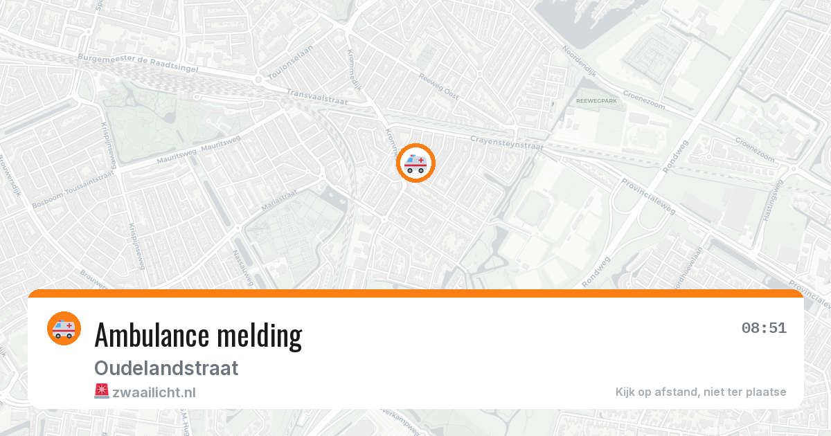 Ambulance melding — 9 jul 2026