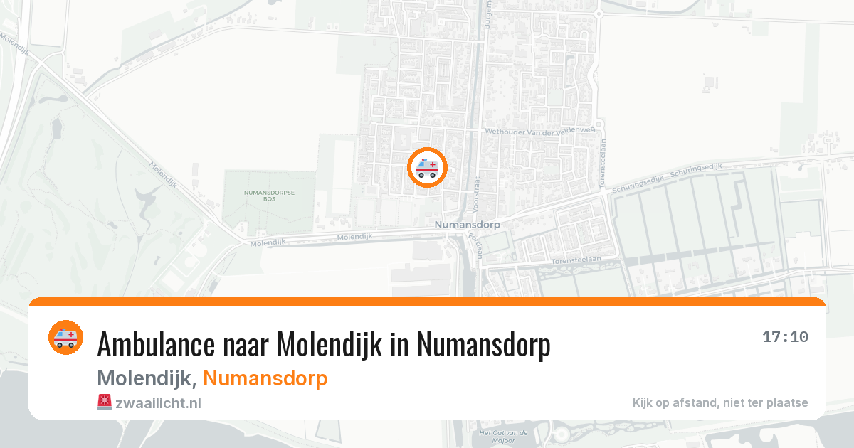 Ambulance naar Molendijk in Numansdorp — 2 aug 2026