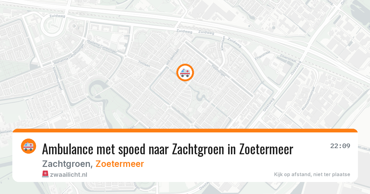 Ambulance met spoed naar Zachtgroen in Zoetermeer — 14 mrt 2026