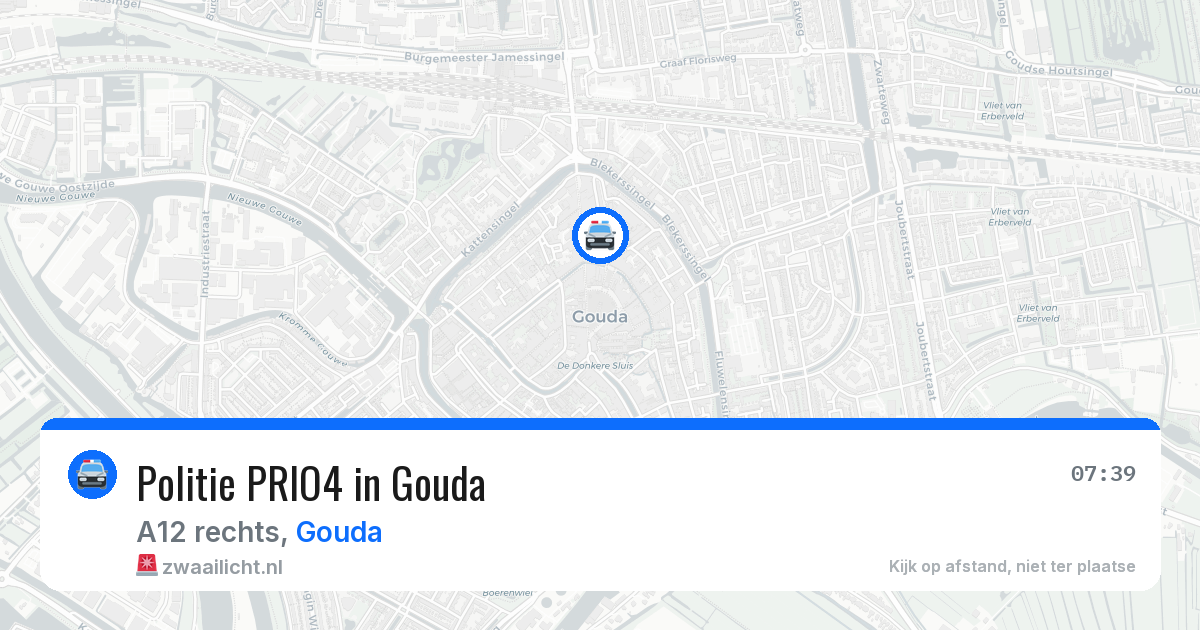 Politie PRIO4 in Gouda — 26 apr 2026 | 🚨 Zwaailicht.nl