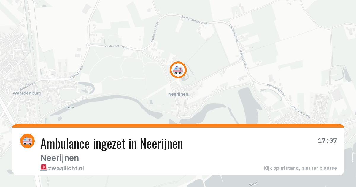 Ambulance ingezet in Neerijnen — 15 jul 2026