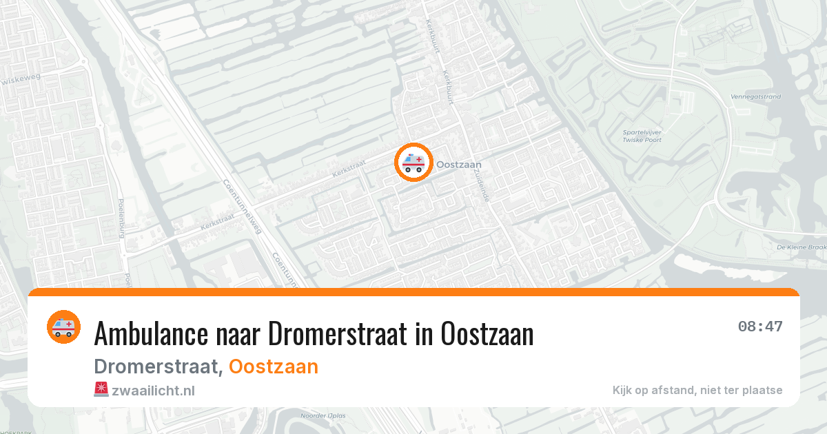 Ambulance naar Dromerstraat in Oostzaan — 13 jun 2026